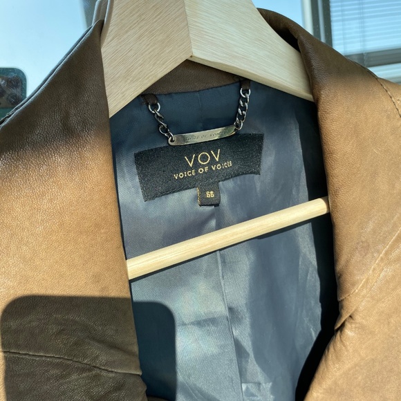 Cropped Biker Jacket Lambskin/cotton - Picture 5 of 7